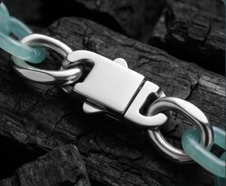 Natural A-grade Jadeite Blue Water Cable Chain Bracelet